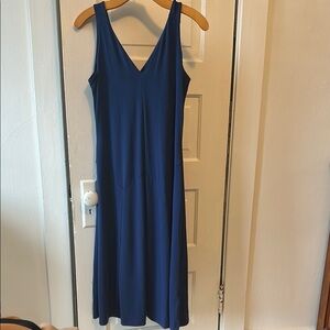 Elegant Blue Sleeveless Dress